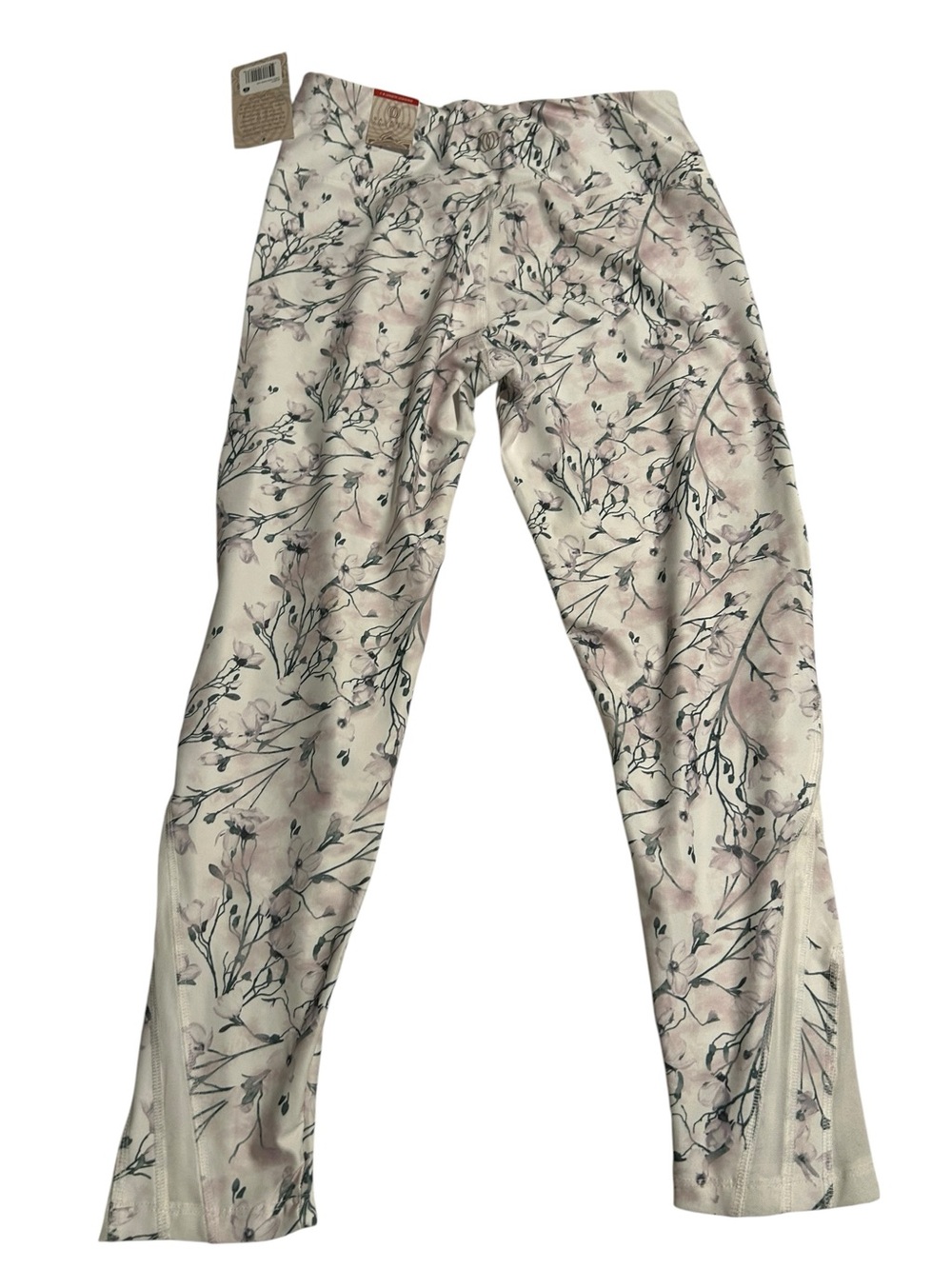 Balance collection Floral Print Leggings - Light Pink & Ivory